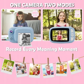 GLOBALCROWN Digitale Kindercamera met Printpapier en 32GB Kaart — miniatuur 7