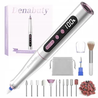 DENABUTY 13-in-1 Draadloze Nagelfrees 35000rpm Manicure Pedicure