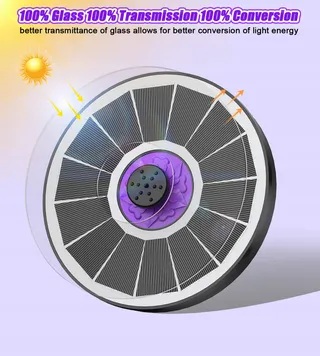 SZMP Solar Fontein 3.5W Tuin Vijver Vogelbad — miniatuur 2