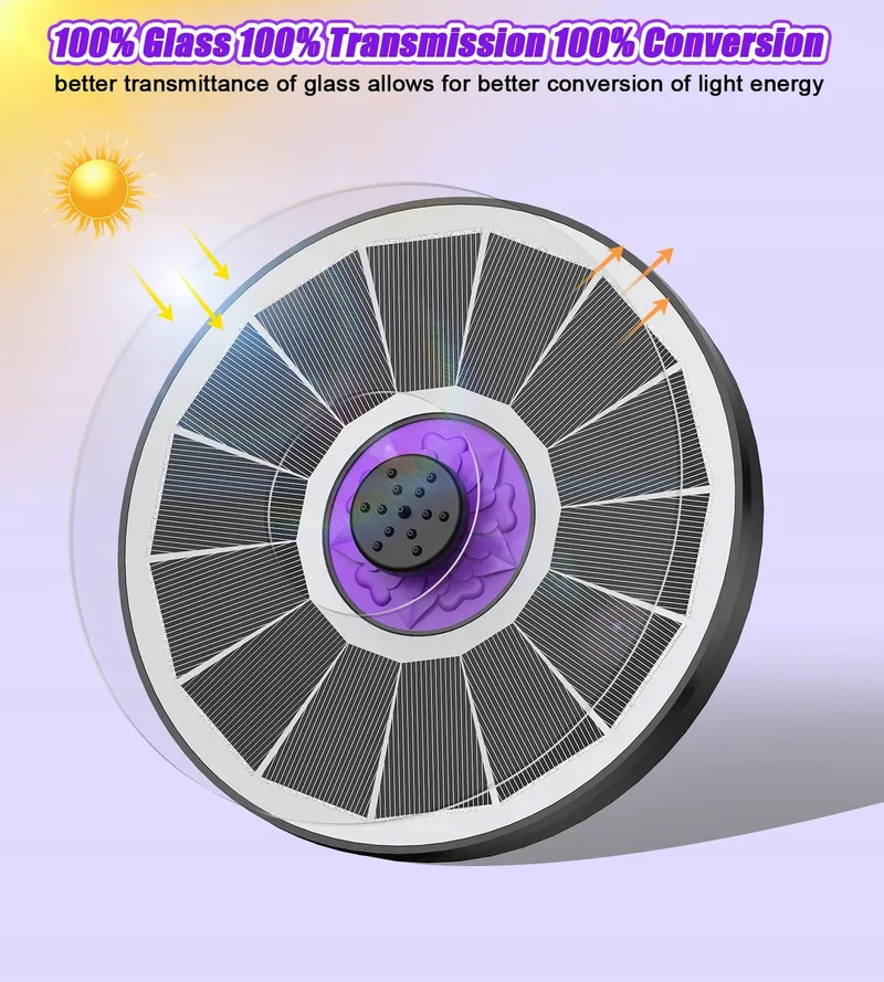 SZMP Solar Fontein 3.5W Tuin Vijver Vogelbad — foto 2
