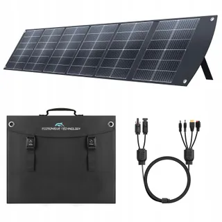 ECOSONIQUE 200W Draagbaar Zonnepaneel Opvouwbaar USB-C USB-A MC4 Camper