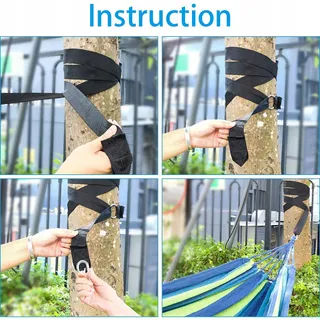 FLINTRONIC Camping Hangmat Outdoor Tuin tot 300KG — miniatuur 6