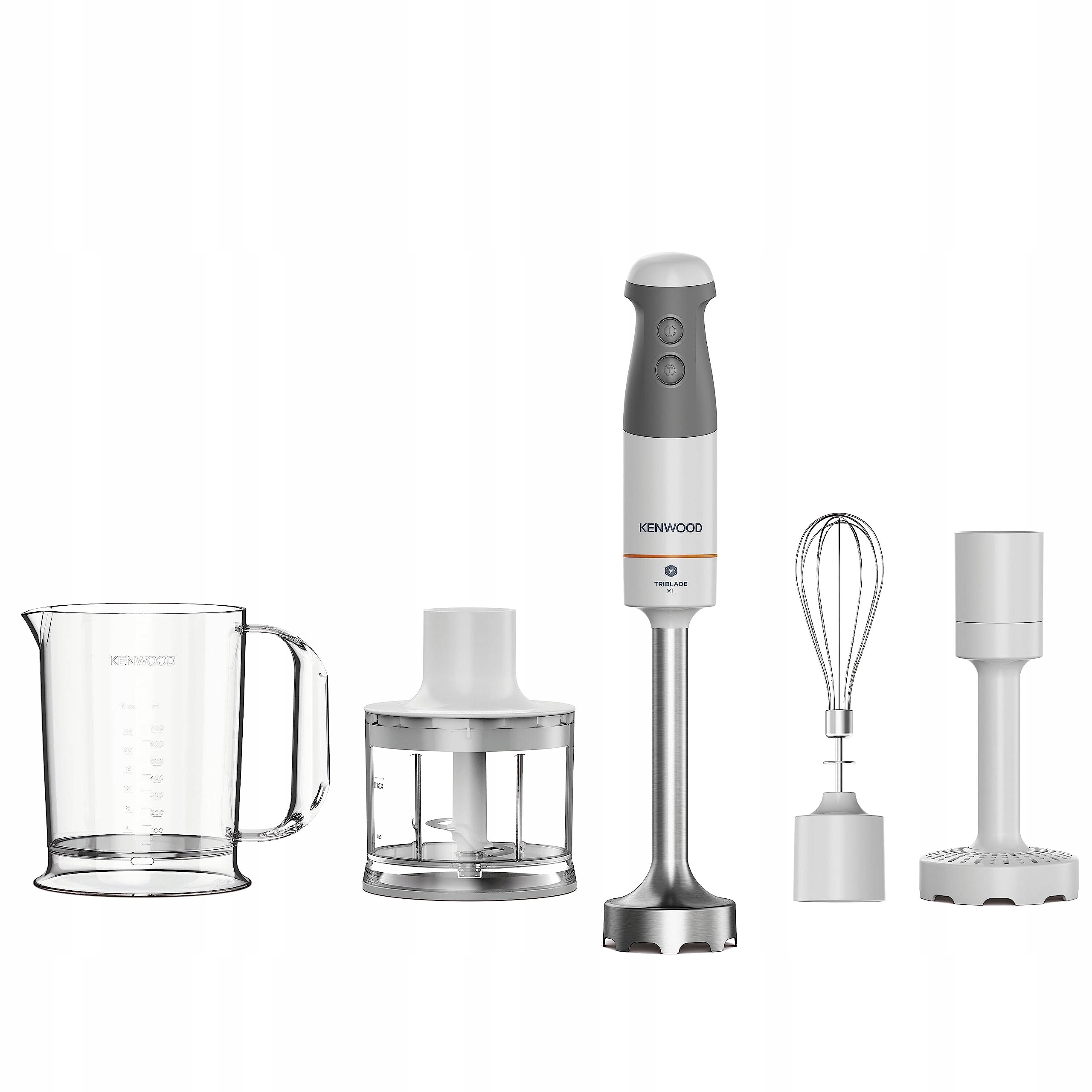 KENWOOD TriBlade XL Staafmixer 850W RVS Wit Grijs