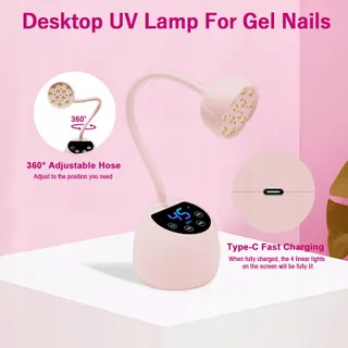 CGBE Mini UV Lamp Voor Nagels Auto-sensor LCD 36W 12 LED — miniatuur 5