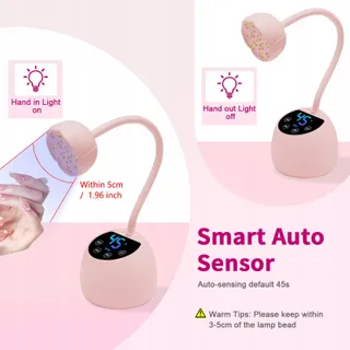 CGBE Mini UV Lamp Voor Nagels Auto-sensor LCD 36W 12 LED — miniatuur 3