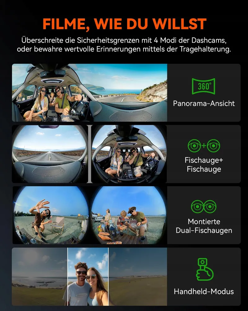 VANTRUE E360 ACE Dashcam 360° 5.2K HDR Nachtzicht App — foto 3