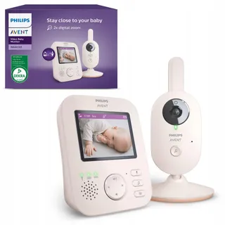 AVENT SCD881/26 Babyfoon Camera 2,8 Inch Zoom Nachtzicht Wit DEKRA