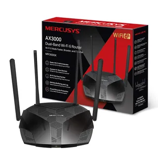 MERCUSYS MR3000X Router WiFi 6 Dual-Band AX3000 4 Poorten WPA3 VPN