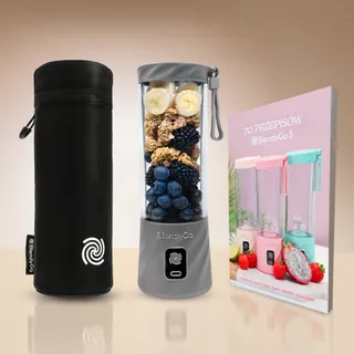 BLENDYGO 3 Draagbare Smoothieblender USB-C 550ml BPA-Vrij Grijs — miniatuur 14