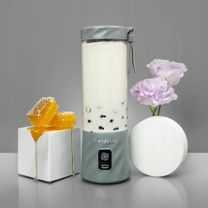 BLENDYGO 3 Draagbare Smoothieblender USB-C 550ml BPA-Vrij Grijs — foto 13