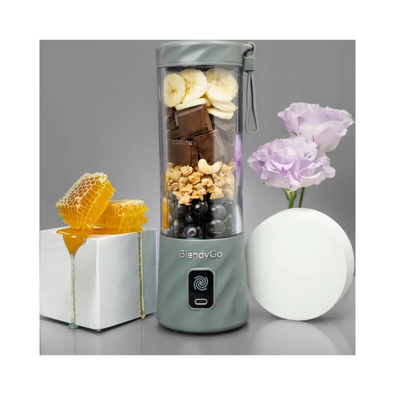 BLENDYGO 3 Draagbare Smoothieblender USB-C 550ml BPA-Vrij Grijs — foto 11