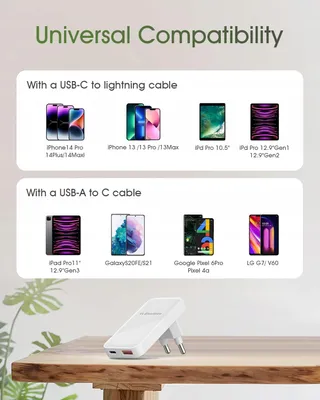 ELEXLINCO USB C Oplader 35W 2-Poorts PD3.0 iPhone Android — miniatuur 5