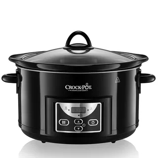 CROCK-POT Slowcooker 4,7L 5 Personen Programmeerbare Timer Zwart