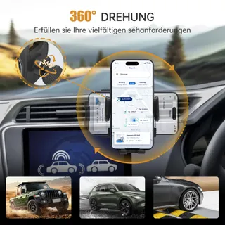 YISH Autotelefoonhouder Ventilatie 360° Draaibaar — miniatuur 2