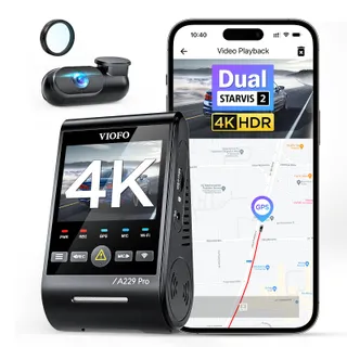 VIOFO A229 Pro Dashcam 4K 2K Dual GPS WiFi Nachtzicht