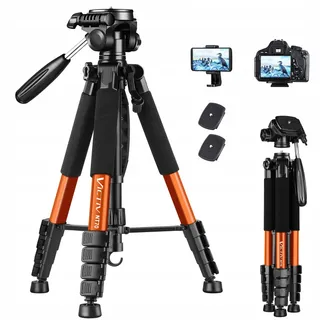 VICTIV Aluminium Statief 182cm Licht Compact DSLR Telefoon