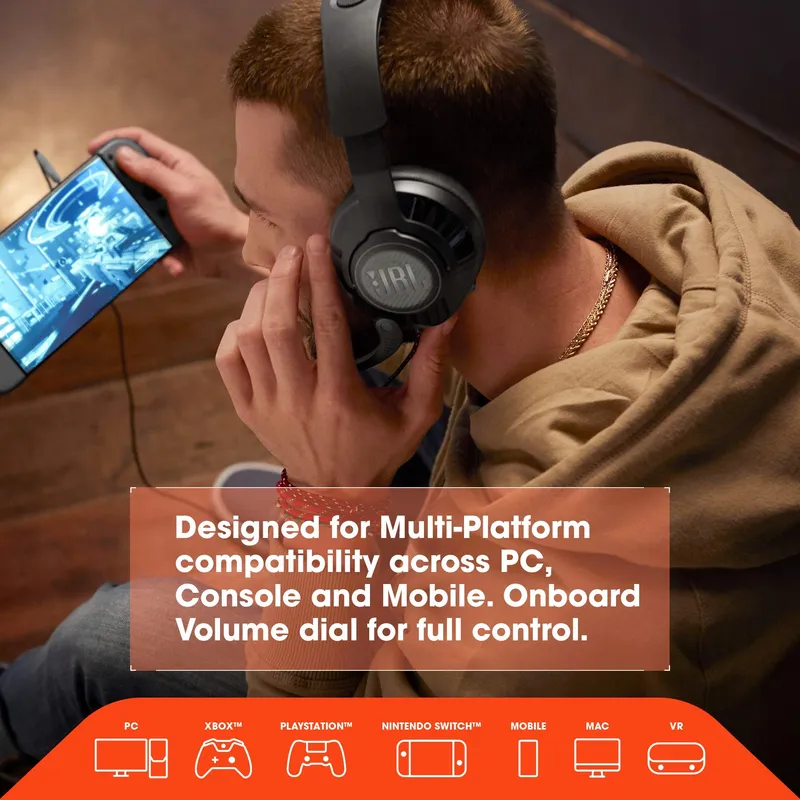 JBL Quantum 200 Bedrade Gaming Hoofdtelefoon Over-Ear L Zwart β foto 2
