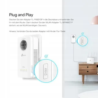 TP-LINK Powerline WLAN TL-WPA8631P Kit Dualband 1200Mbit AV1300 — miniatuur 5
