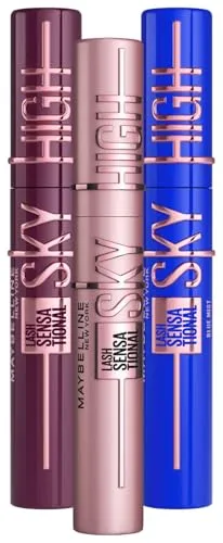 MAYBELLINE New York Sky High Mascara Zwart Blauw Bordeaux 3x7,2ml