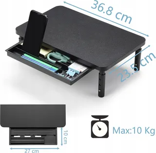 ETHU Ergonomische Monitorstandaard Verstelbare Hoogte met Lade — miniatuur 9