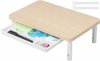 ETHU Ergonomische Monitorstandaard Verstelbare Hoogte met Lade — miniatuur 1