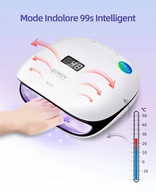 SUNUV UV LED Nagellamp 48W Sensor LCD Scherm — miniatuur 7