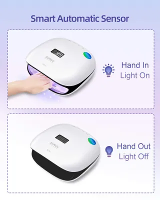 SUNUV UV LED Nagellamp 48W Sensor LCD Scherm — miniatuur 6