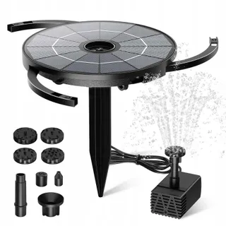 AISITIN Solar Fontein DIY 2-in-1 2,8W Paneel Tuin Vijver Vogelbad