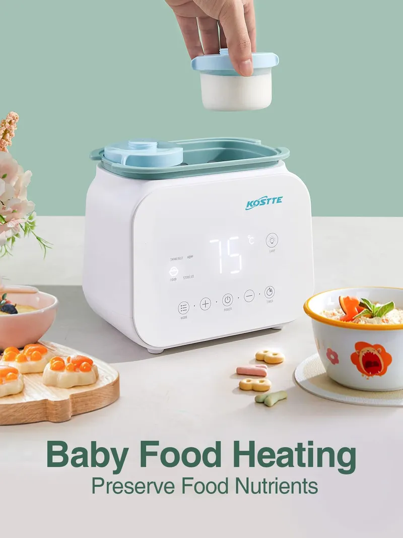 KOSTTE Flessenwarmer 10-in-1 Met Ontdooifunctie Voor Baby's — foto 5