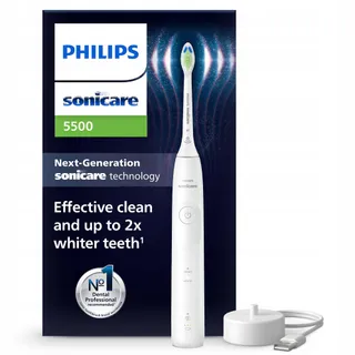 PHILIPS Sonicare HX7110/01 Sonische Tandenborstel Drukwaarschuwing Wit
