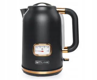 MUSE Retro Waterkoker Roestvrij Staal 1,7L Analoge Thermometer Filter