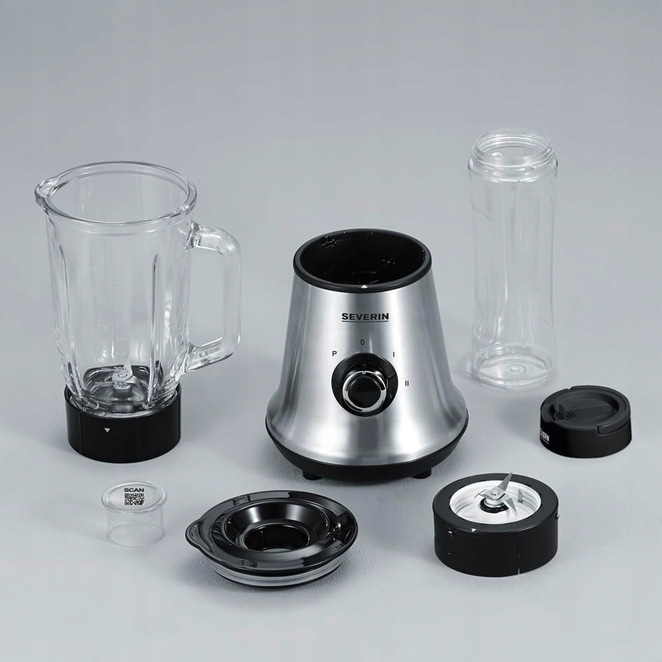SEVERIN SM 3737 Mixer 2-in-1 Blenderbeker 500W RVS