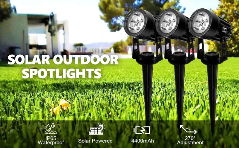 T-SUN Solar Tuinspots 4 Stuks Grondspies — foto 9