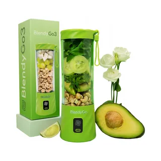 BLENDYGO 3 Draagbare Smoothie Blender USB 550ml Groen — miniatuur 10