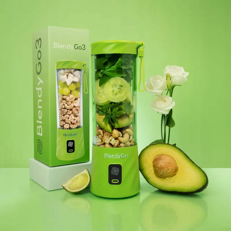 BLENDYGO 3 Draagbare Smoothie Blender USB 550ml Groen — foto 12