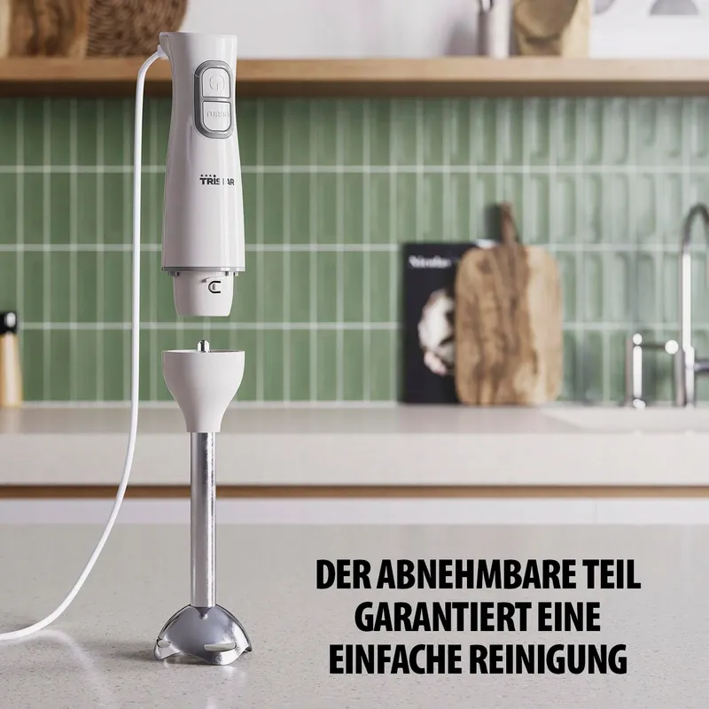 TRISTAR Staafmixerset 350W Roestvrij Staal Vaatwasserbestendig — foto 5