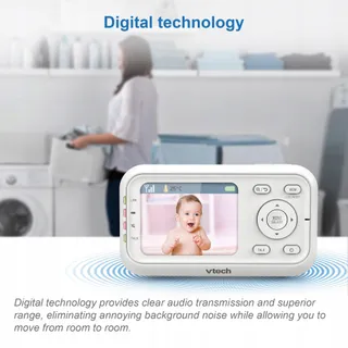 VTECH VM3255 Babyfoon Camera LCD 2,8 Inch Nachtzicht Slaapliedjes — miniatuur 6
