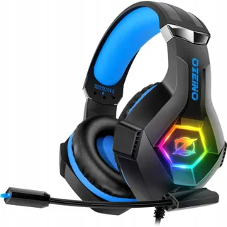 OZEINO Gaming Headset PS4 PS5 PC Microfoon 3D RGB Noise Cancelling