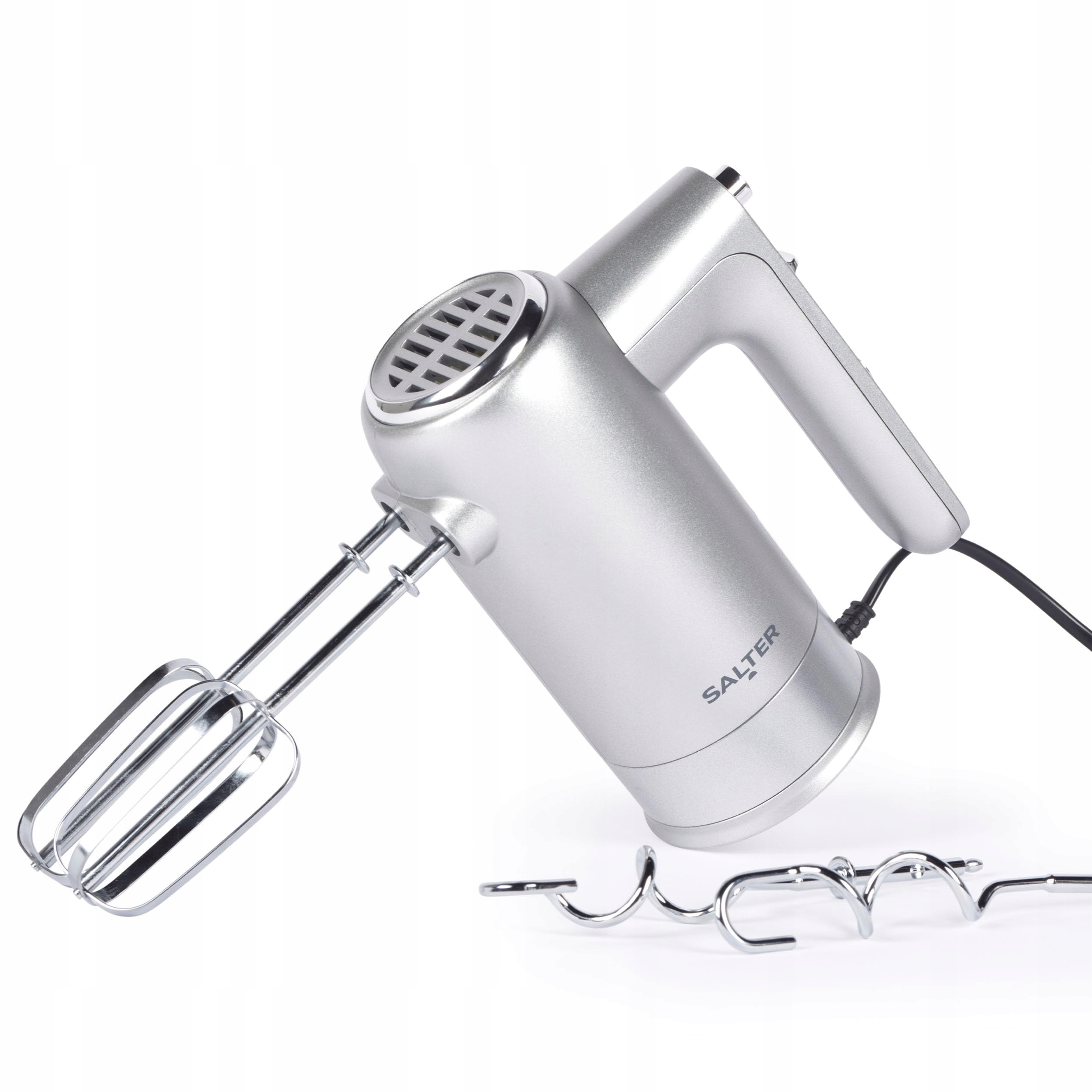 SALTER Aspen Elektrische Handmixer 300W 5 Standen Turbo Zilver