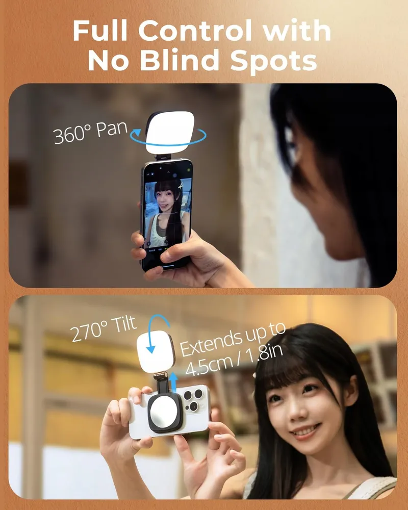 SMALLRIG Vibe P48 Magnetisch LED Video Licht iPhone Zwart — foto 5
