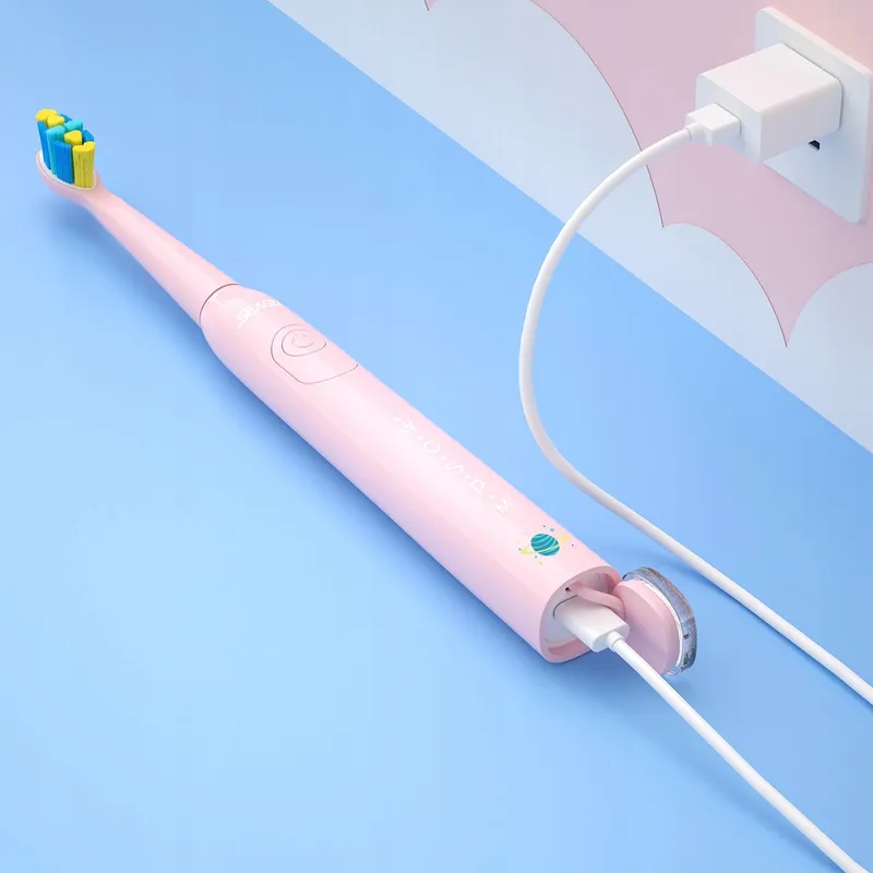 SEAGO Elektrische Kindertandenborstel 6+ Timer USB IPX7 5 Standen — foto 12