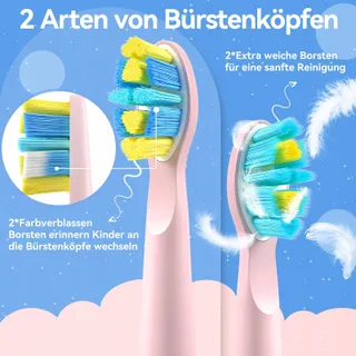 SEAGO Elektrische Kindertandenborstel 6+ Timer USB IPX7 5 Standen — miniatuur 3