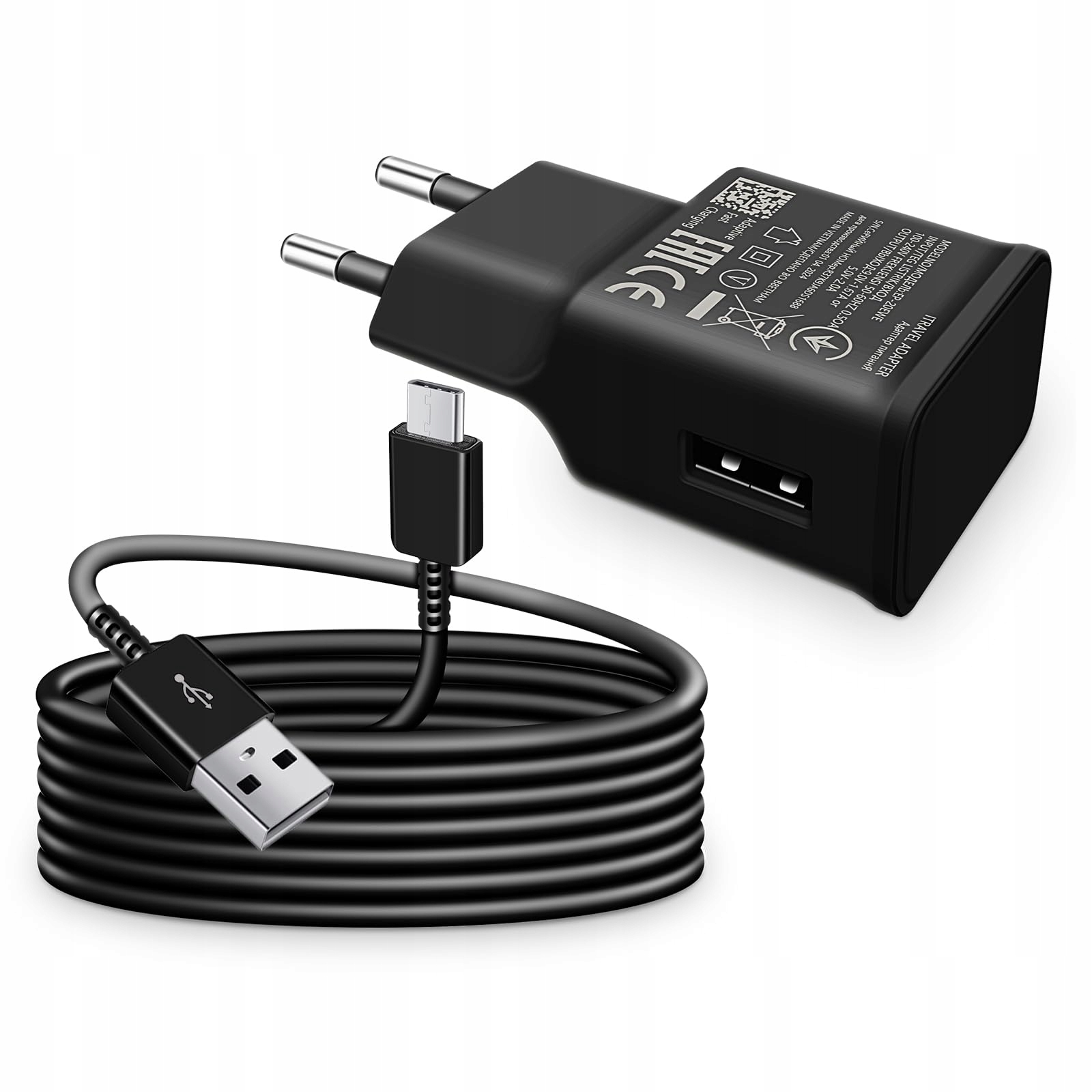Sanronang USB Oplader met USB C Kabel Galaxy A15 A14 A13 A33 A34 A35