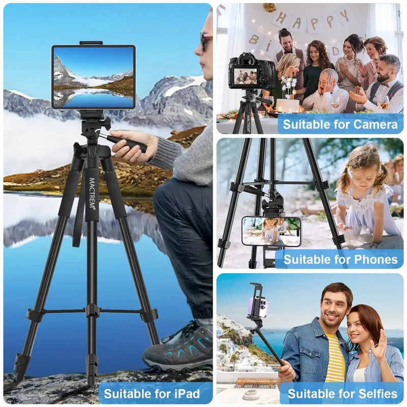 MACTREM Statief Telefoon Tablet 165cm 360° Afstandsbediening — foto 2