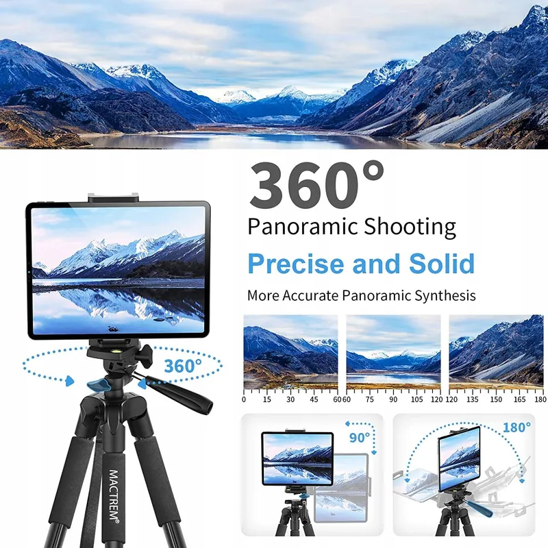 MACTREM Statief Telefoon Tablet 165cm 360° Afstandsbediening — foto 6