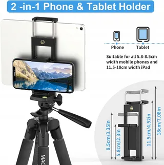MACTREM Statief Telefoon Tablet 165cm 360° Afstandsbediening — miniatuur 3
