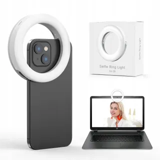 NALEZUNS Ringlicht 40 LED Selfielamp Voor Telefoon Laptop Make-up — miniatuur 1
