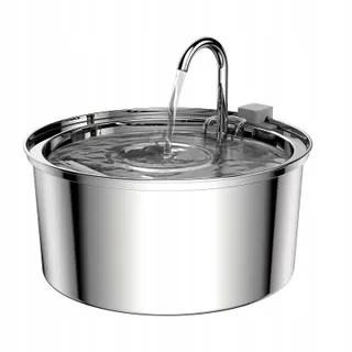 TOMXCUTE Drinkfontein Voor Katten Roestvrij Staal 3,2L — miniatuur 3