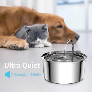 TOMXCUTE Drinkfontein Voor Katten Roestvrij Staal 3,2L — miniatuur 7