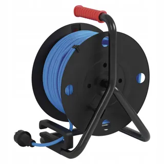 EMOS Kabelhaspel 50m Buiten IP44 4 Stopcontacten Waterdicht — miniatuur 4